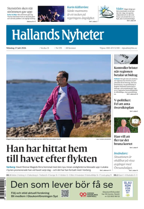 Cover of Hallands Nyheter