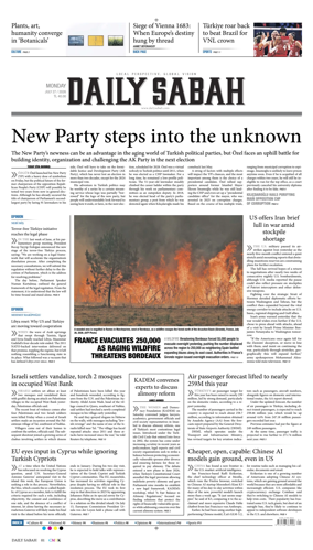 Cover of Daily Sabah (Turkey)