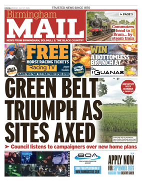 Cover of Birmingham Mail