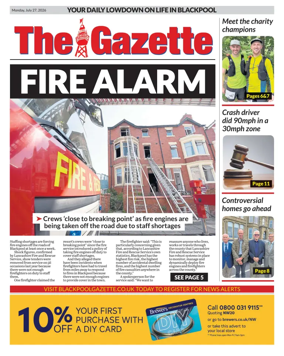 Cover of Blackpool Gazette