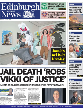 Cover of Edinburgh Evening News