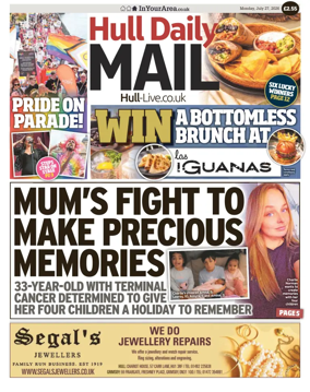Cover of Hull Daily Mail