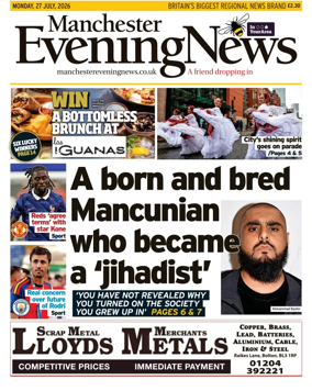 Cover of Manchester Evening News