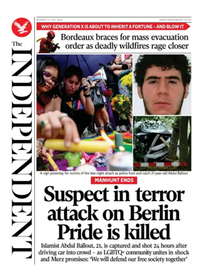 Cover of The Independent