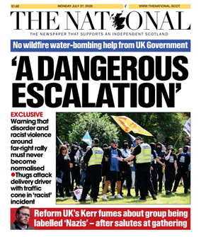 Cover of The National (Scotland)