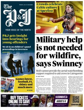 Cover of The Press and Journal (Inverness Highlands and Islands)