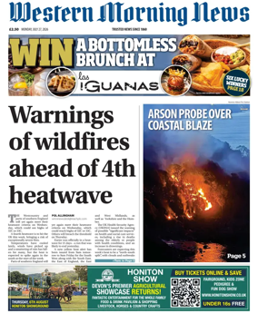 Cover of Western Morning News