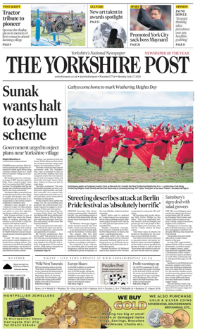 Cover of Yorkshire Post