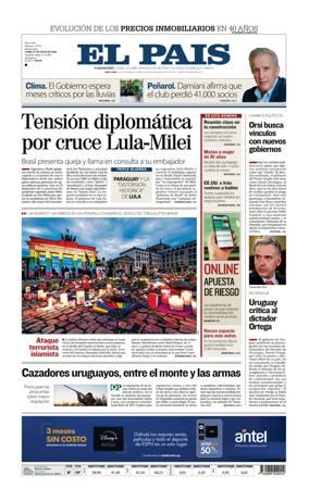 Cover of El Pais (Uruguay)