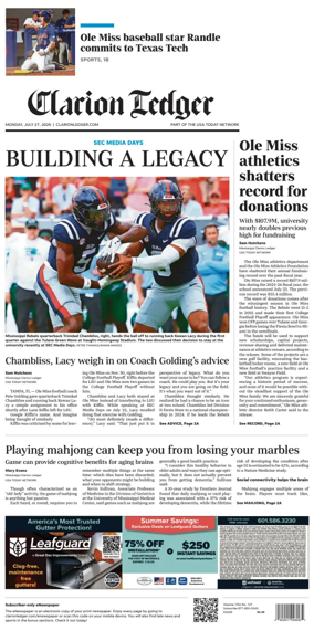 Cover of Clarion Ledger