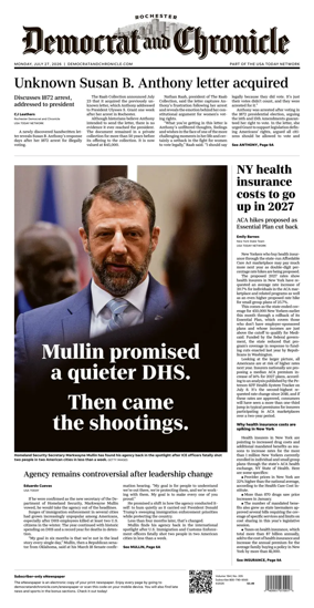 Cover of Democrat and Chronicle