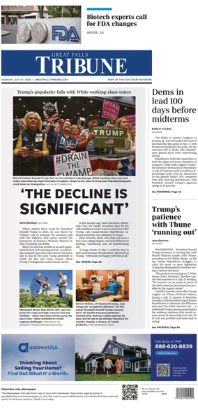 Cover of Great Falls Tribune