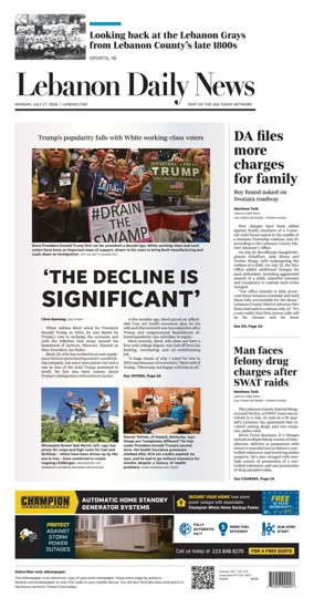 Cover of Lebanon Daily News