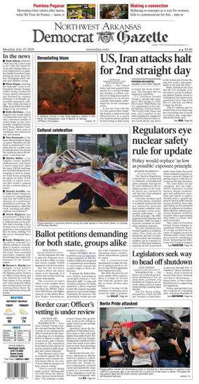 Cover of Northwest Arkansas Democrat-Gazette