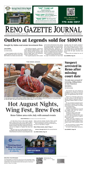 Cover of Reno Gazette Journal