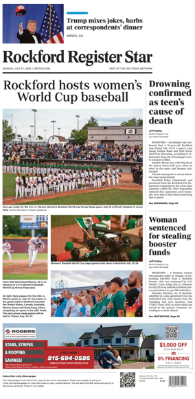 Cover of Rockford Register Star