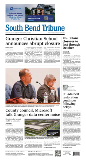 Cover of South Bend Tribune