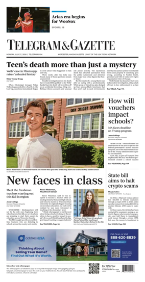 Cover of Telegram & Gazette