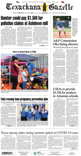 Cover of Texarkana Gazette