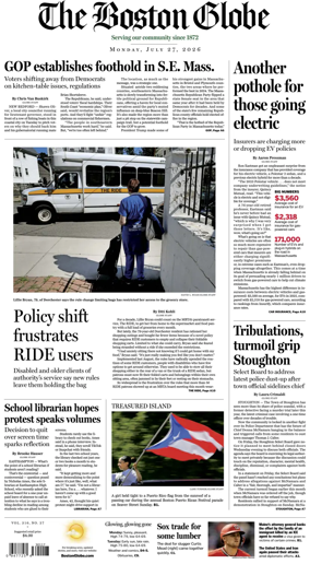 Cover of The Boston Globe