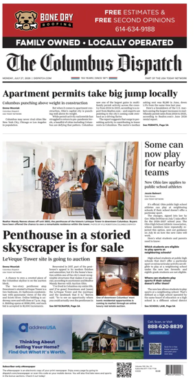 Cover of The Columbus Dispatch