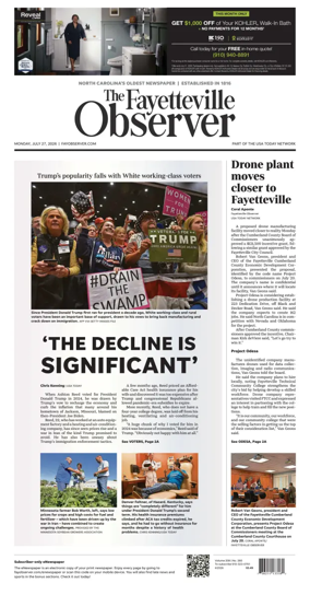 Cover of The Fayetteville Observer