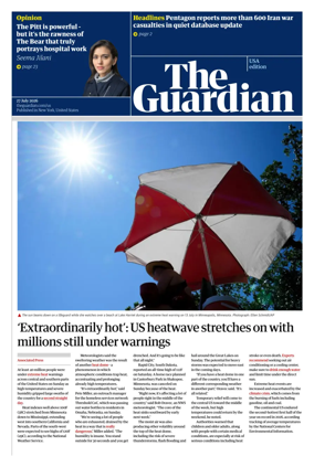 Cover of The Guardian (USA)