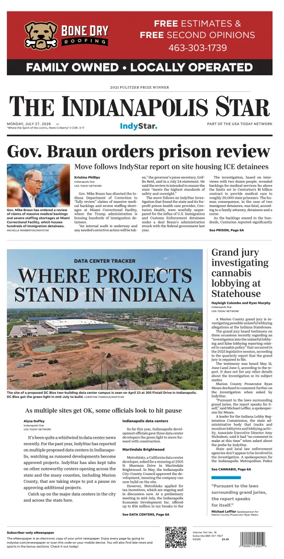 Cover of The Indianapolis Star