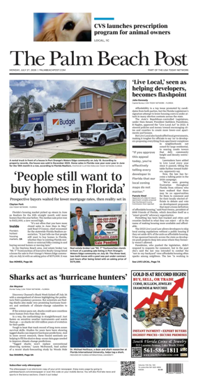 Cover of The Palm Beach Post