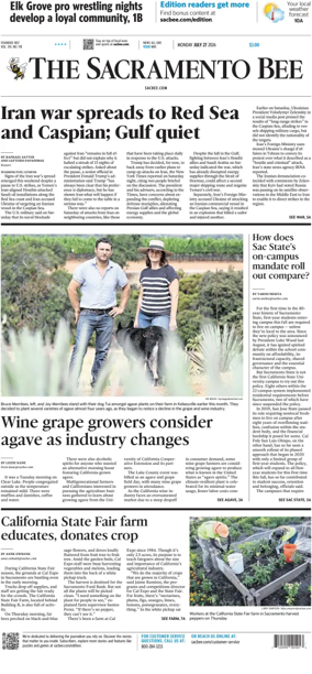 Cover of The Sacramento Bee