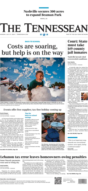 Cover of The Tennessean