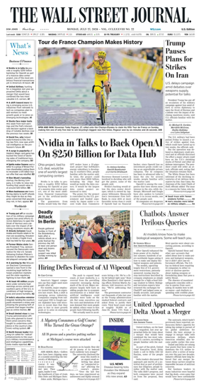 Cover of The Wall Street Journal