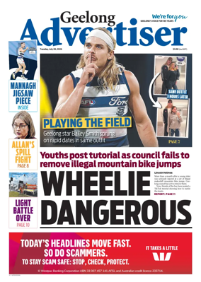 Cover of Geelong Advertiser