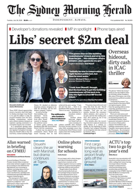 Cover of The Sydney Morning Herald