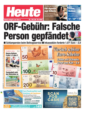 Cover of Heute - Niederosterreich Ausgabe