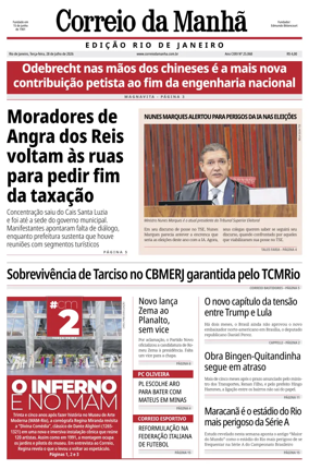 Cover of Jornal Correio da Manha