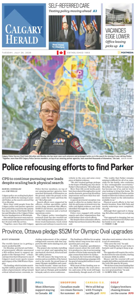 Cover of Calgary Herald