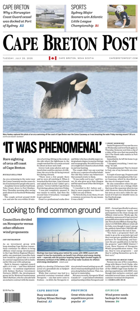 Cover of Cape Breton Post