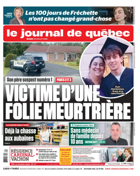 Cover of Le Journal de Quebec