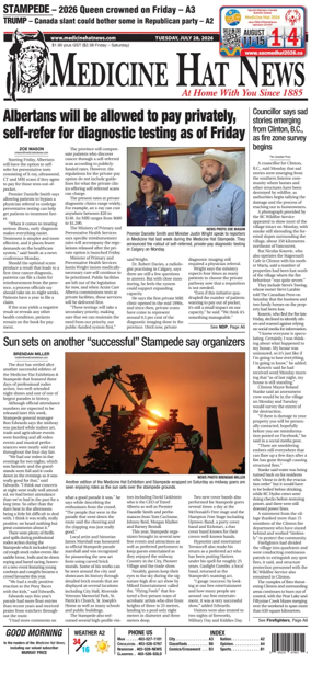 Cover of Medicine Hat News
