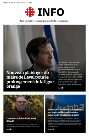 Cover of Radio-Canada Info