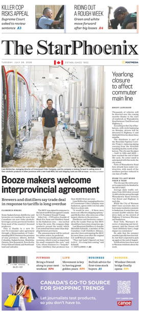 Cover of Saskatoon StarPhoenix