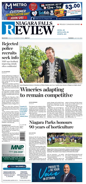Cover of The Niagara Falls Review