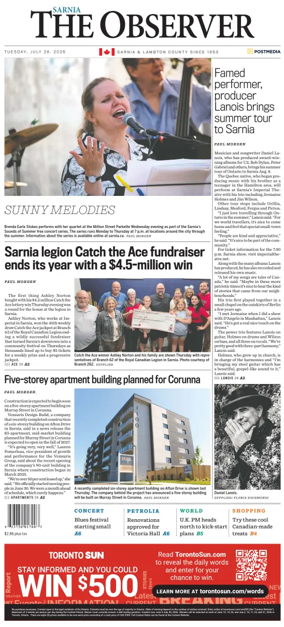 Cover of The Observer (Sarnia)