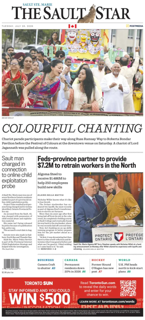 Cover of The Sault Star