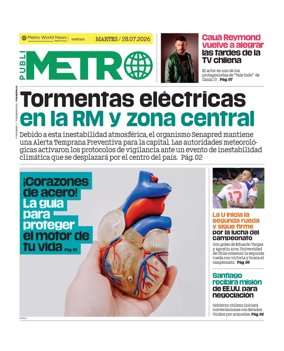 Cover of Publimetro Chile