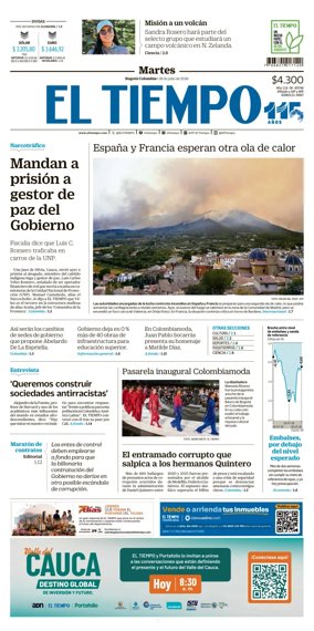 Cover of El Tiempo (Bogota)