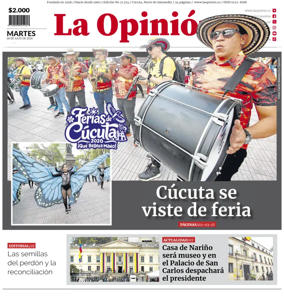 Cover of La Opinion