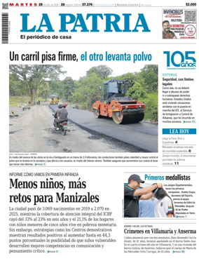 Cover of La Patria (Colombia)