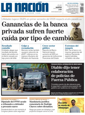 Cover of La Nacion (Costa Rica)